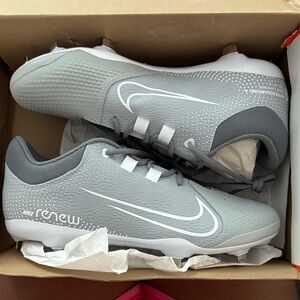 Nike Renew Soccer Cleats in Gray and White